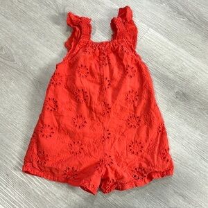Zara toddler baby eyelet romper